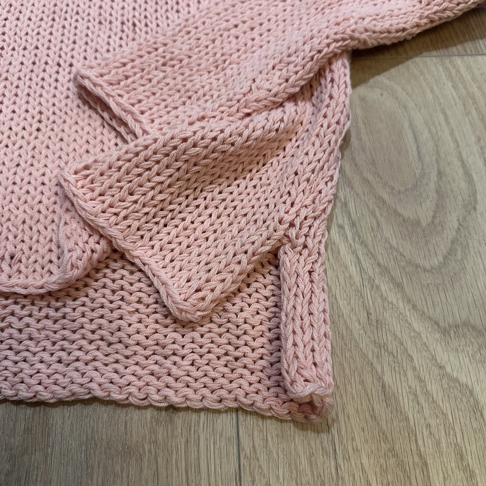 Wooden Ships Merry Crew Chunky Knit Sweater Size XS/S Mint Condition Preppy Pink - Picture 9 of 9